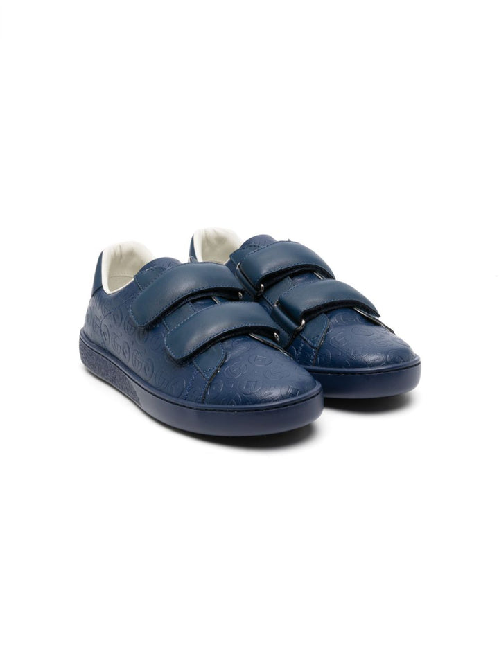 Blue sneakers for children