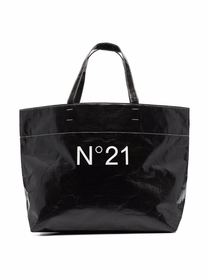 Black bag for girls with logo
