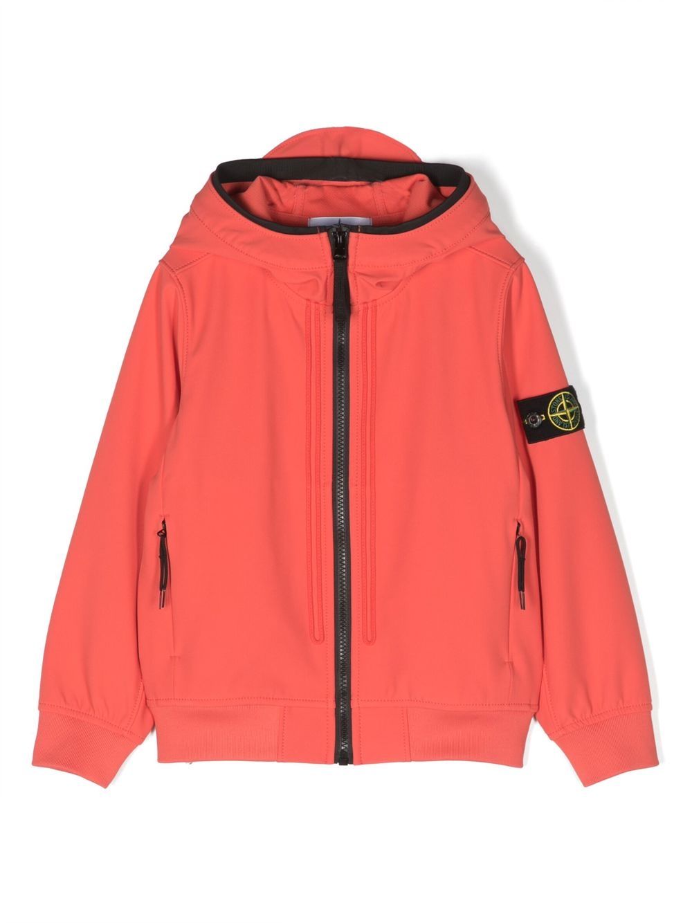 Coral jacket for boys with logo