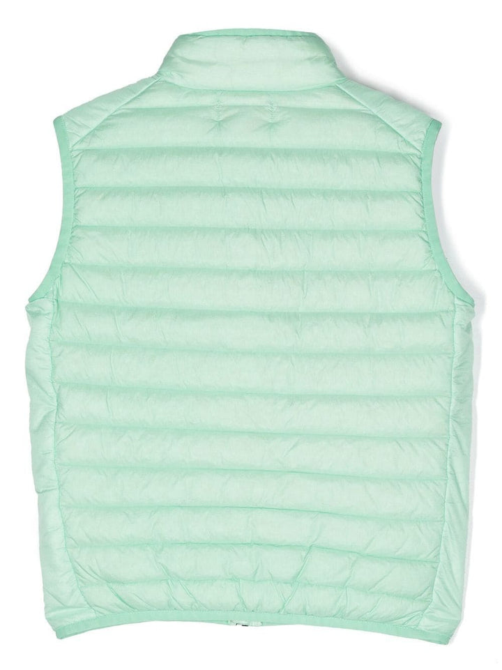 Green vest for boys with logo