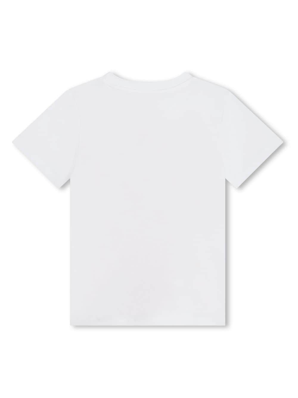 White t-shirt for boys with print