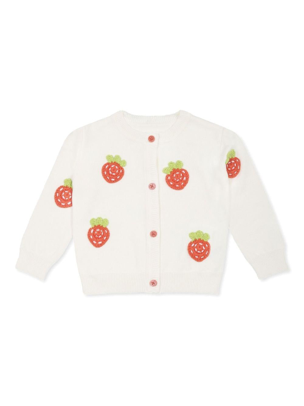 Cardigan bianco per neonata