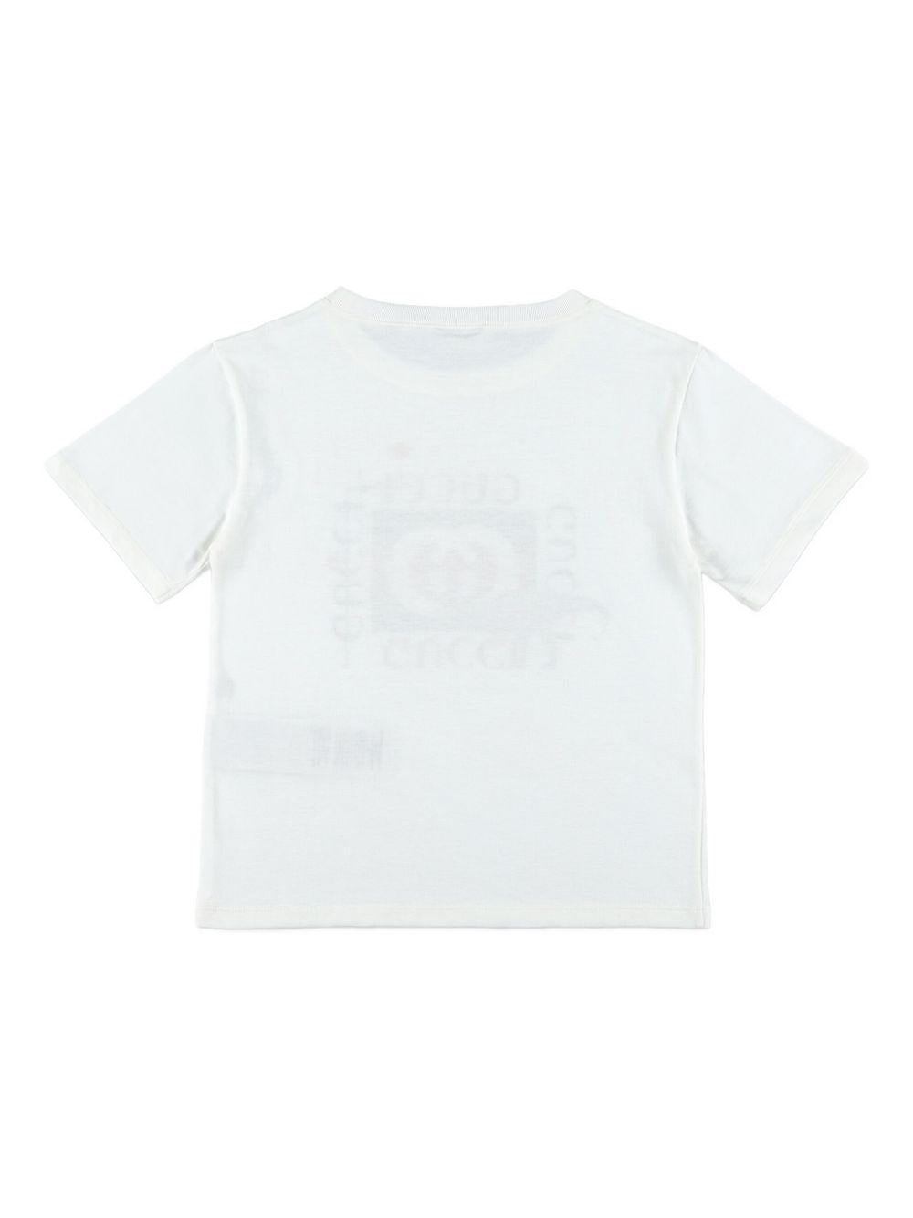 T-shirt bianco per bambino 575114XJHFH 9214 Gucci Kids
