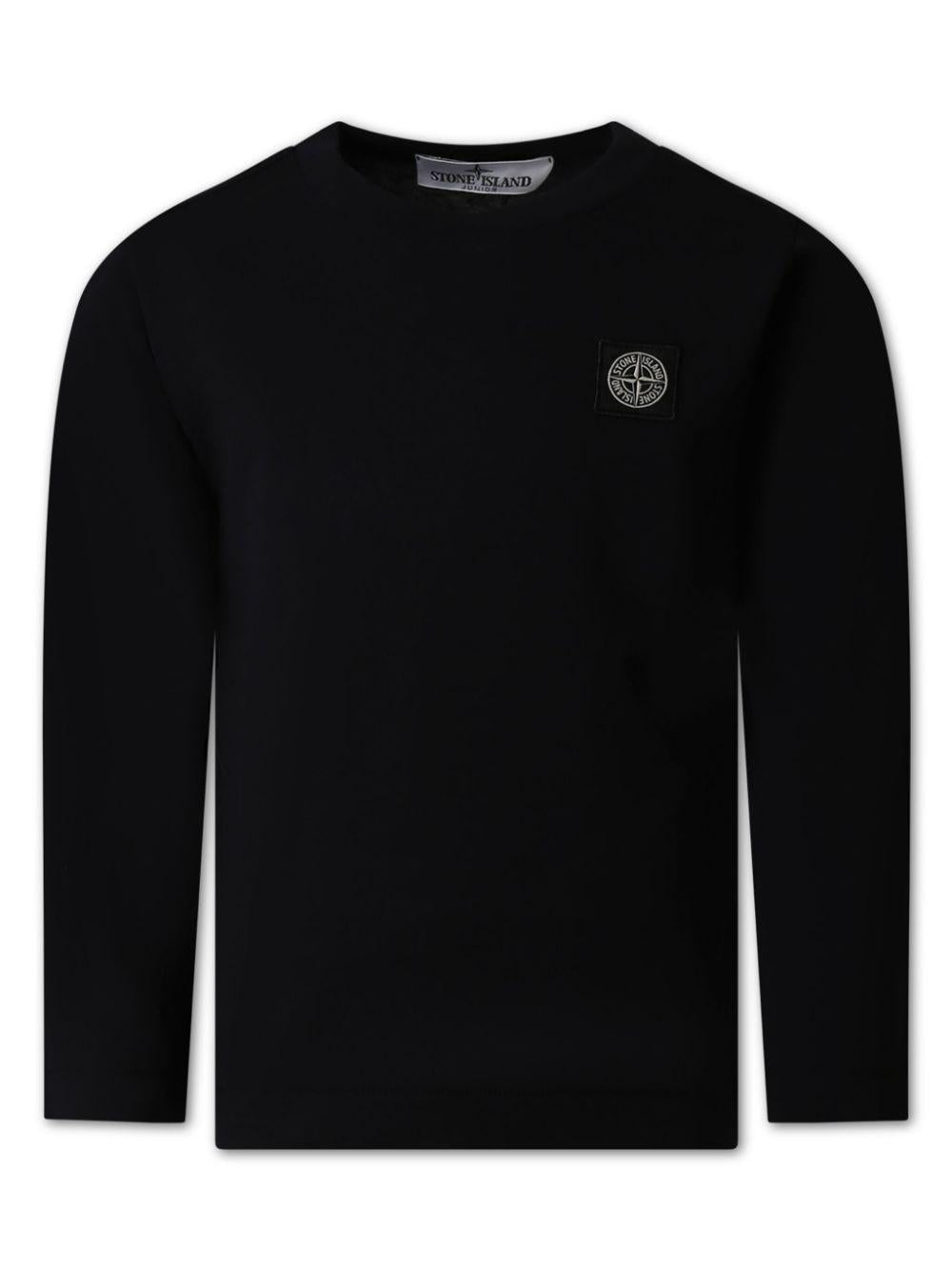 T-shirt per bambino in cotone nera