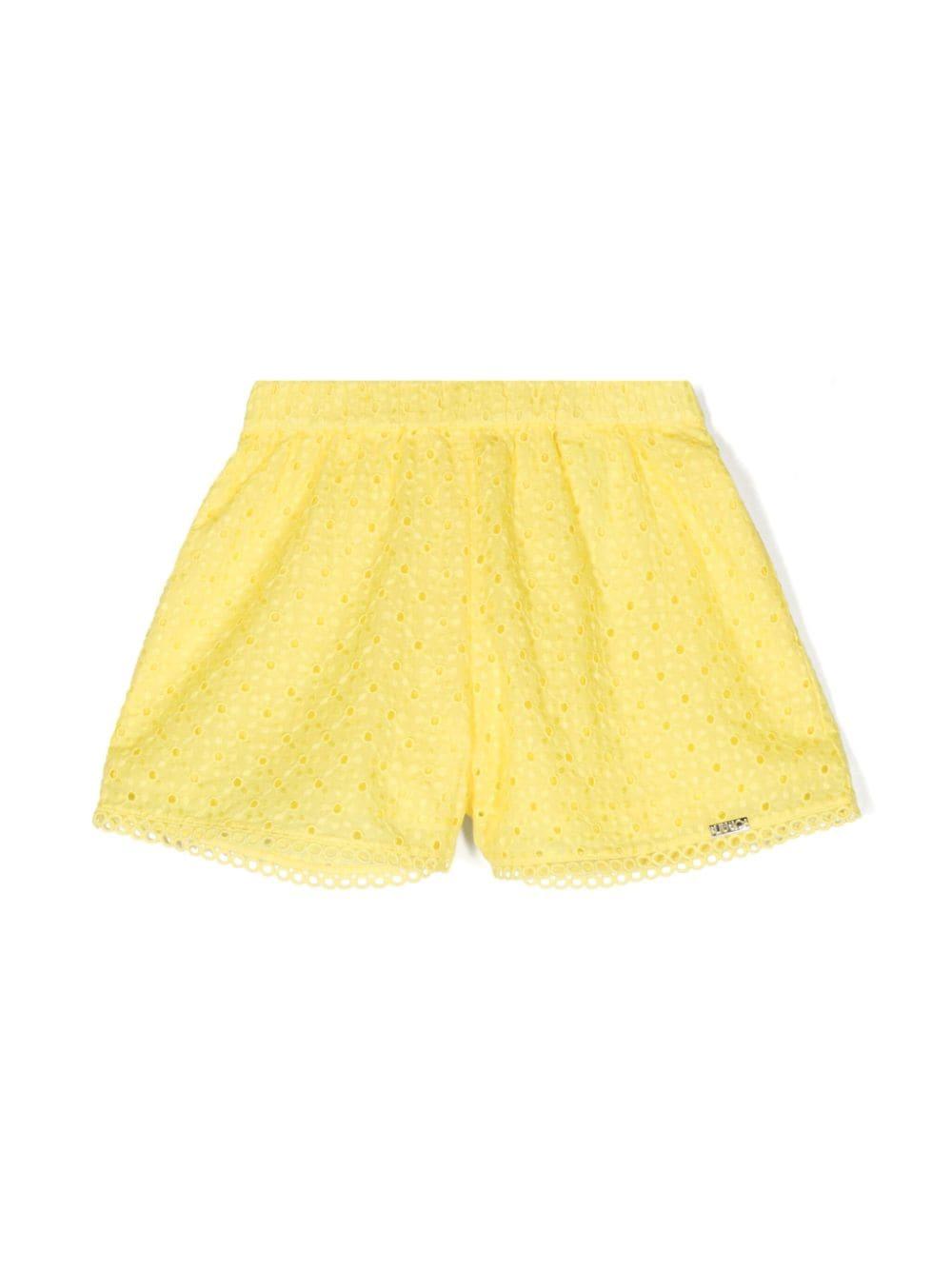 Bermuda gialla per bambina
