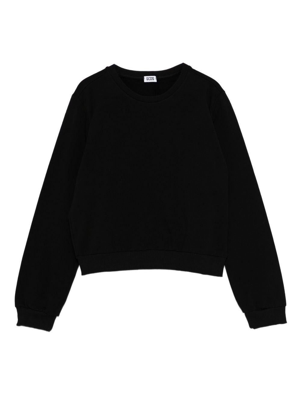 Felpa nera per bambina B2JW1531BA5 99 Gcds Kids