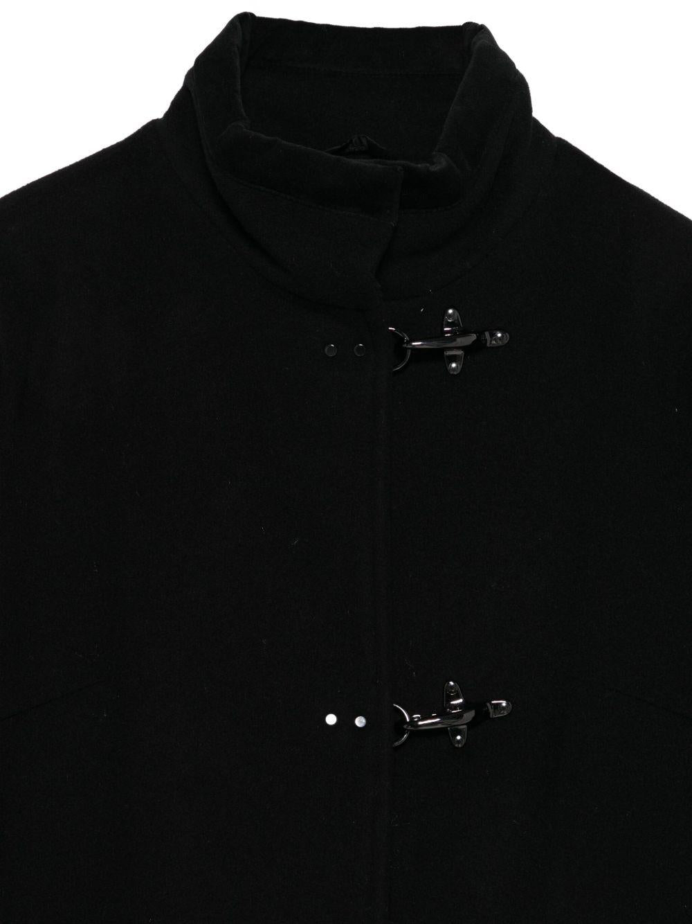 Cappotto nero per bambina FX2A30E0226 930 Fay Kids