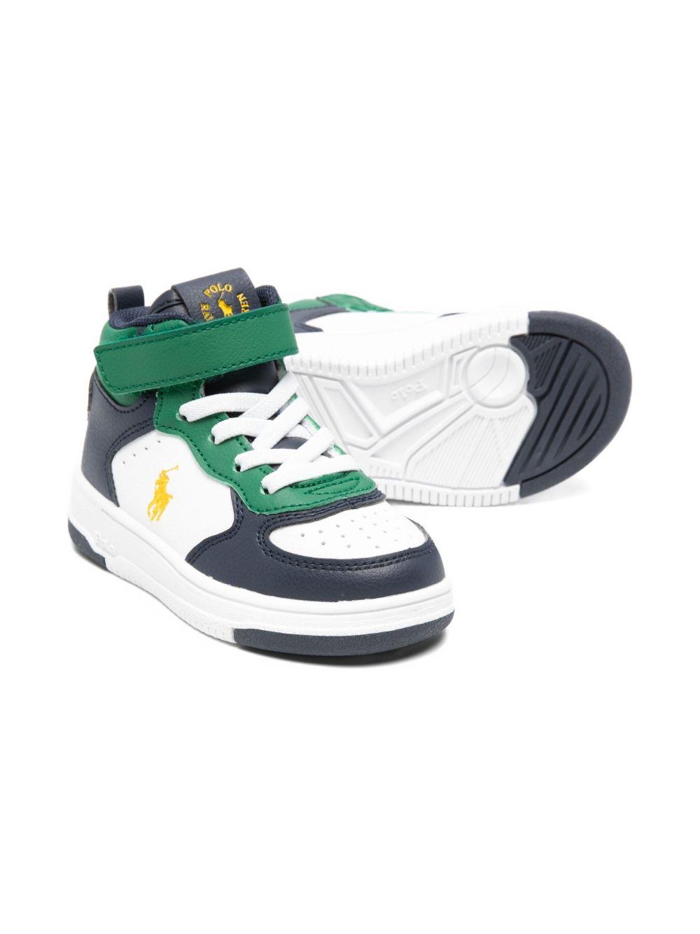Sneakers blu/verde/bianco per bambino RL03350410 MAS Ralph Lauren Kids