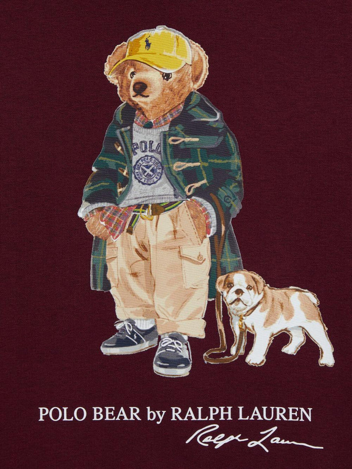 Felpa bordeaux per bambino 322979491 001 Ralph Lauren Kids