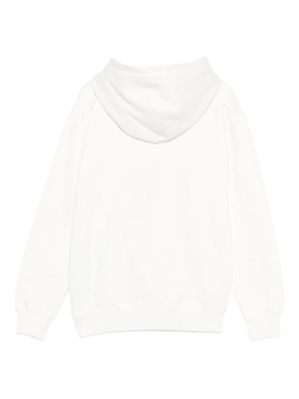 Felpa bianca per bambino OBBB001F25FLE002 0110 Off White Kids