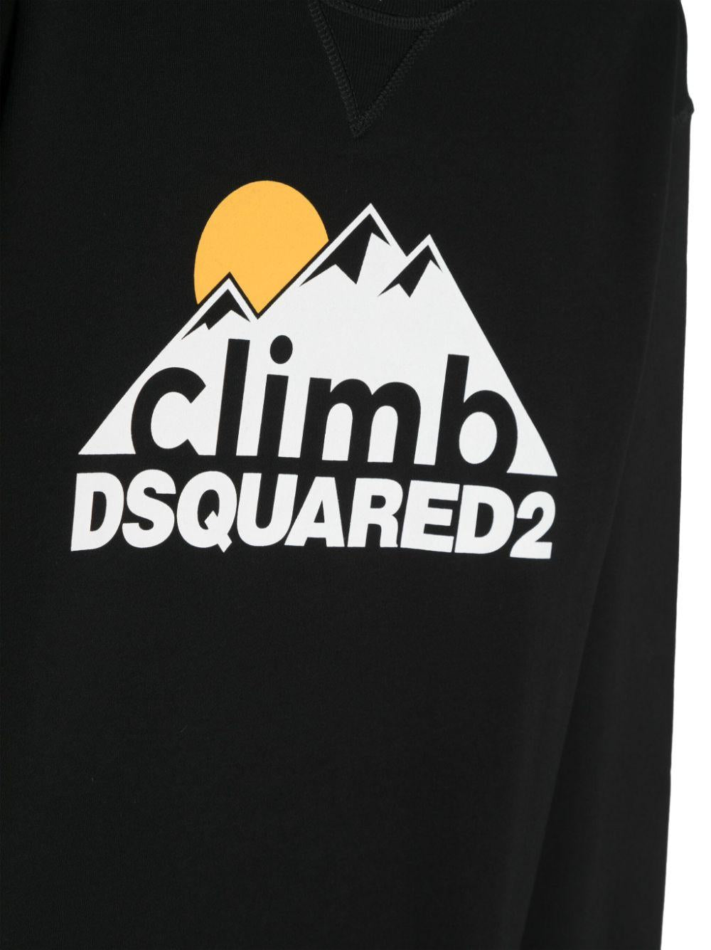 Black sweatshirt for boys with print