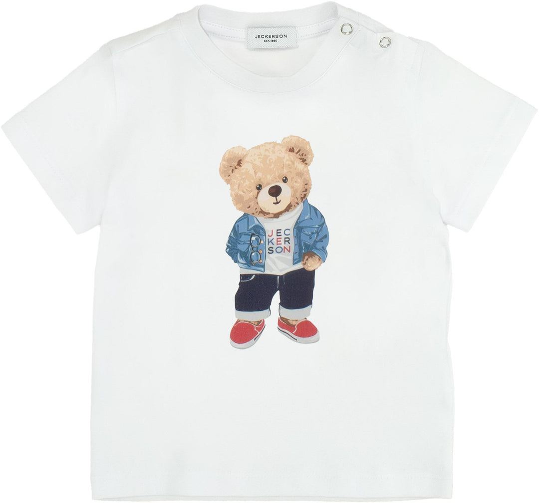 T-shirt bianca per neonato