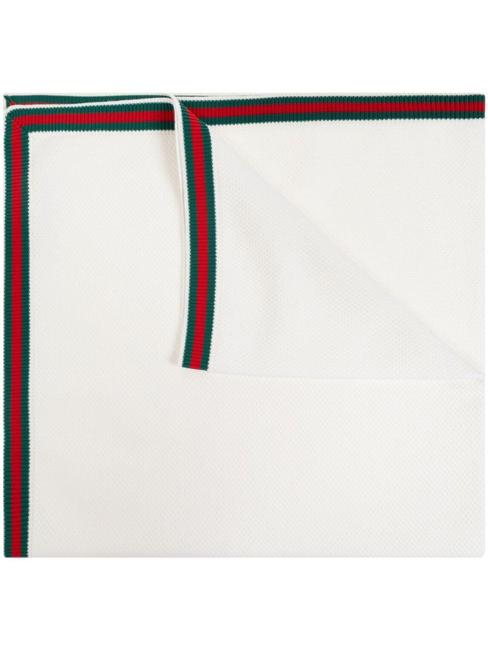 White baby blanket