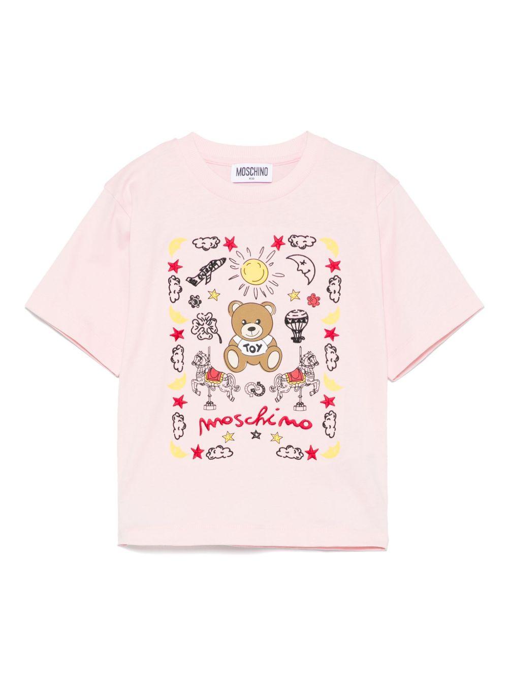 T-shirt rosa chiaro per bambina