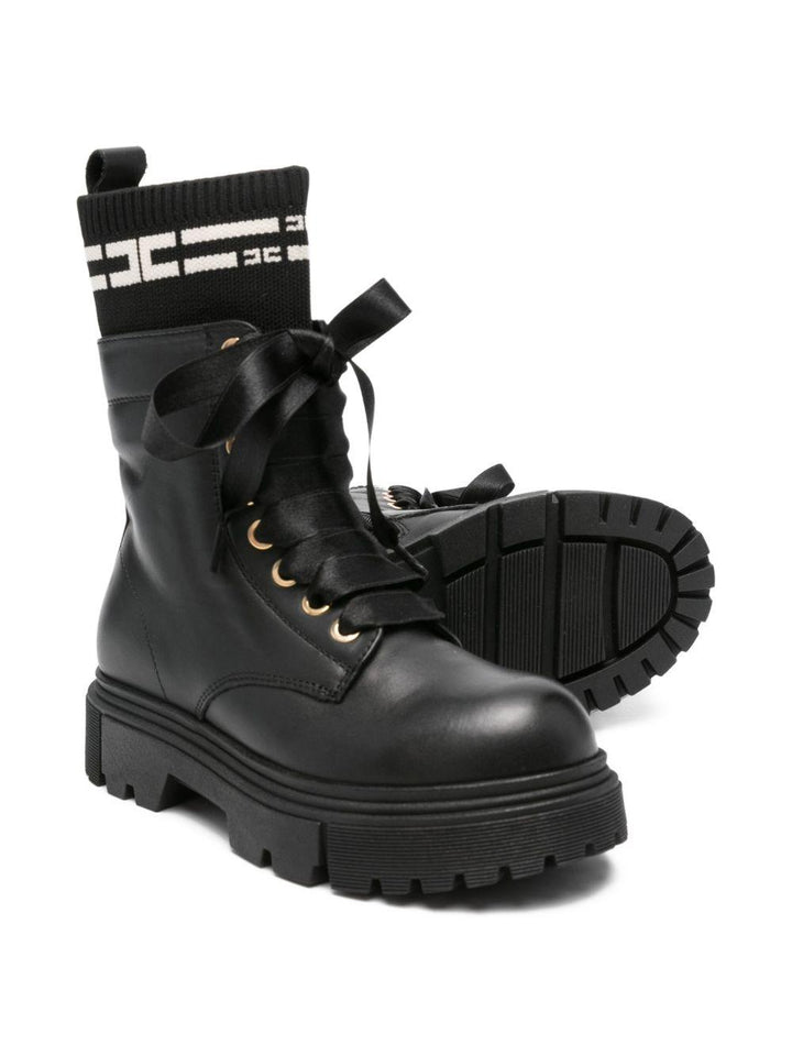Stivali nere per bambina F4A5E04221316 930 Elisabetta Franchi Kids