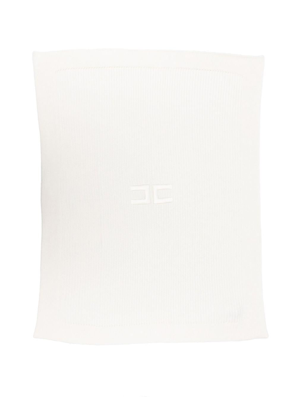 Coperta bianca per neonata ENCO077CFL061 0000 Elisabetta Franchi Kids