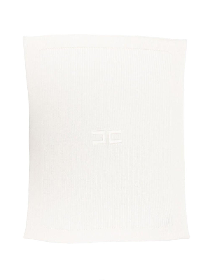 Coperta bianca per neonata ENCO077CFL061 0000 Elisabetta Franchi Kids