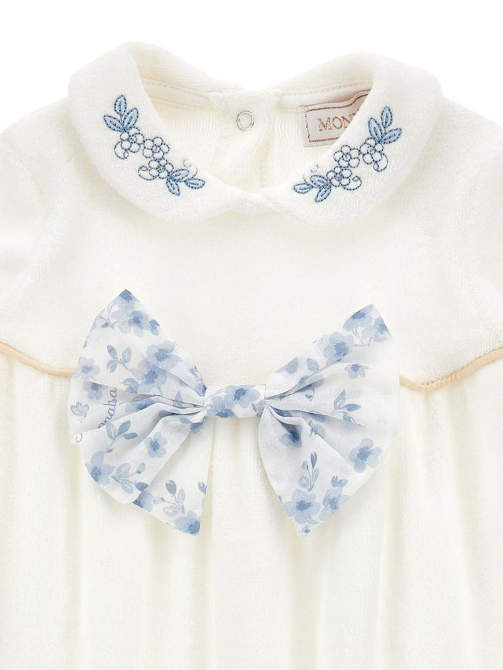 Tutina bianca per neonata 35F2086002 0151 Monnalisa Kids