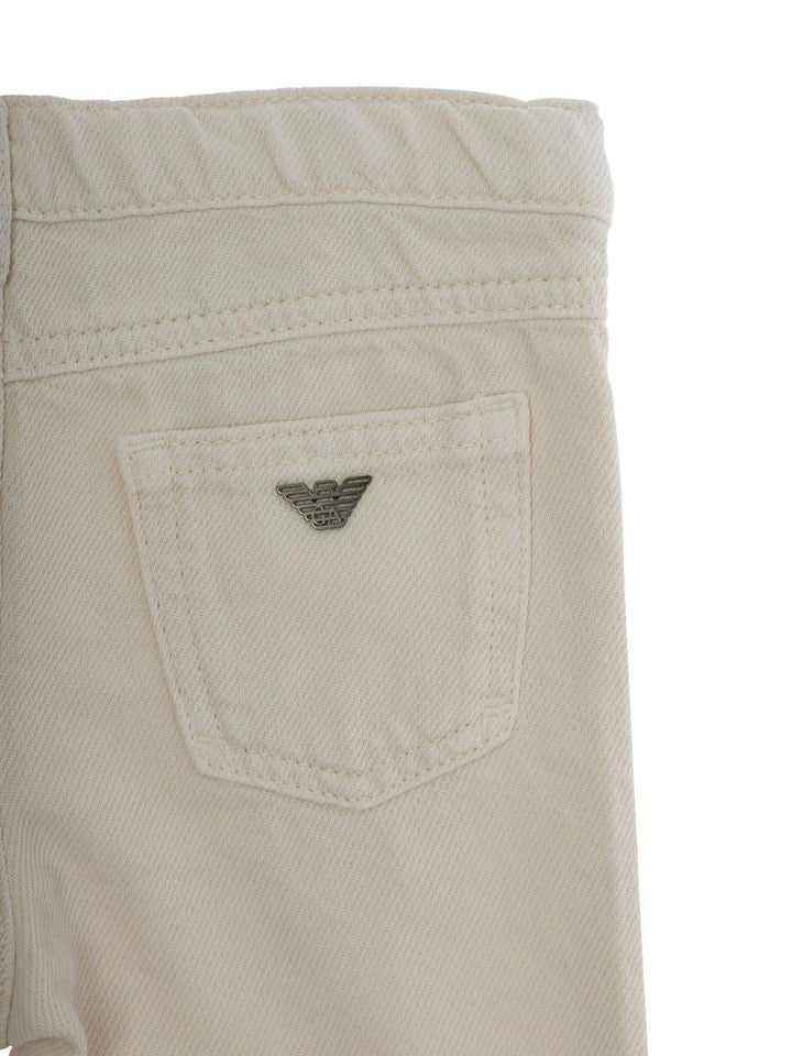 Pantalone beige per neonato EB000758AF16164 U1156 Emporio Armani Kids