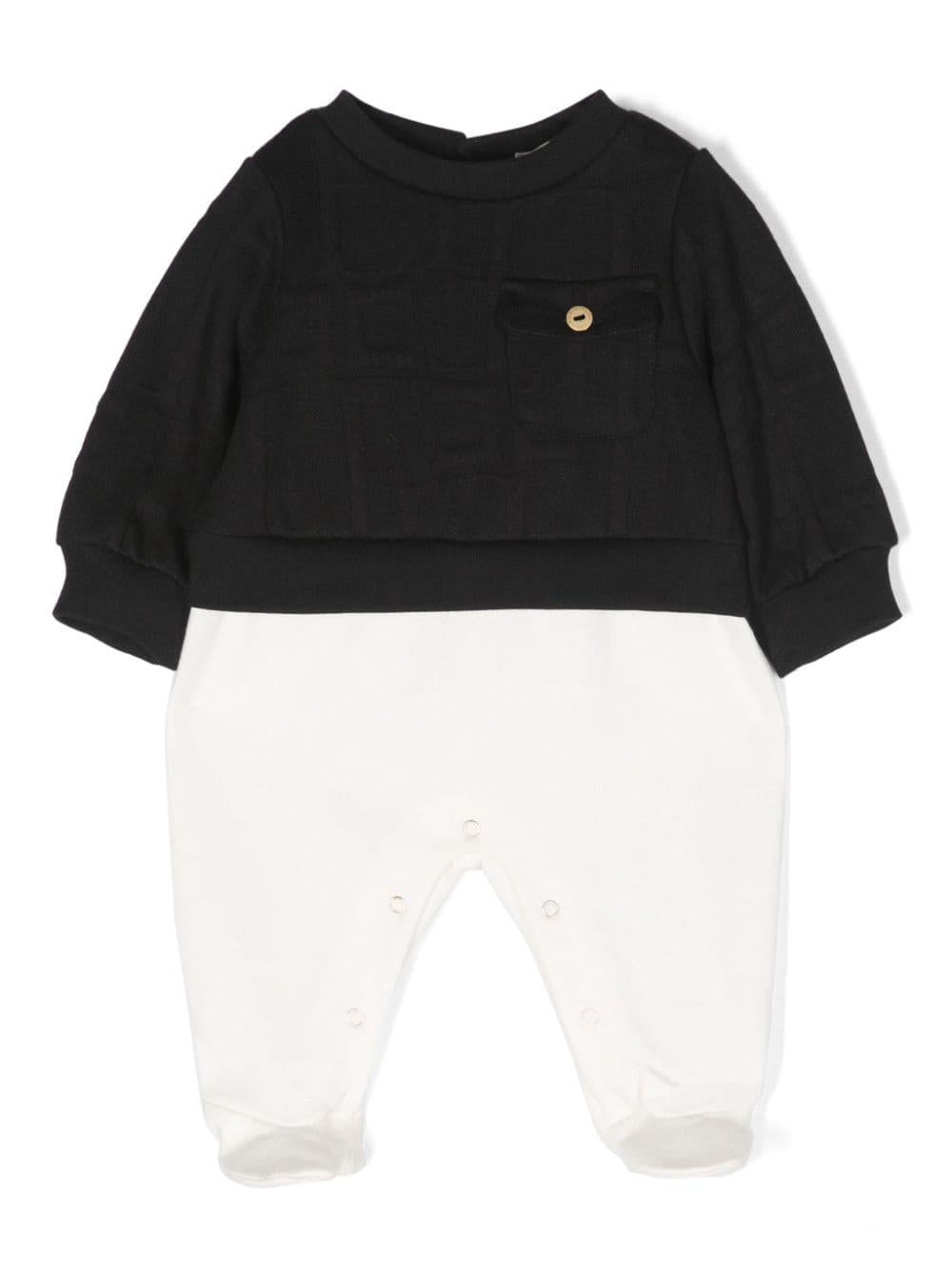 Black and white onesie for newborns