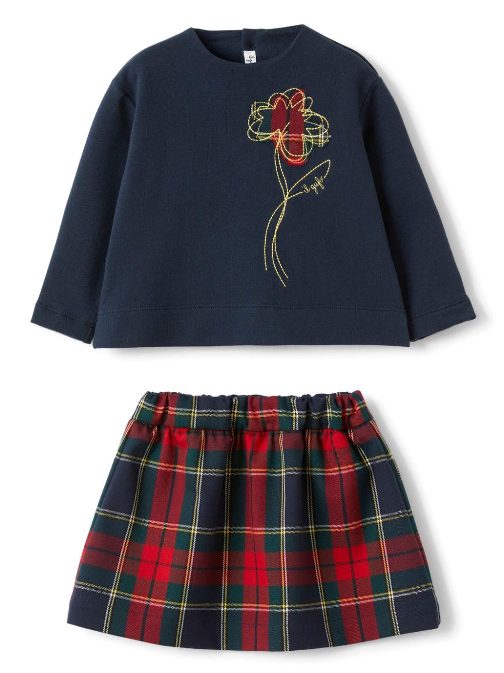 Completo blu navy per neonata