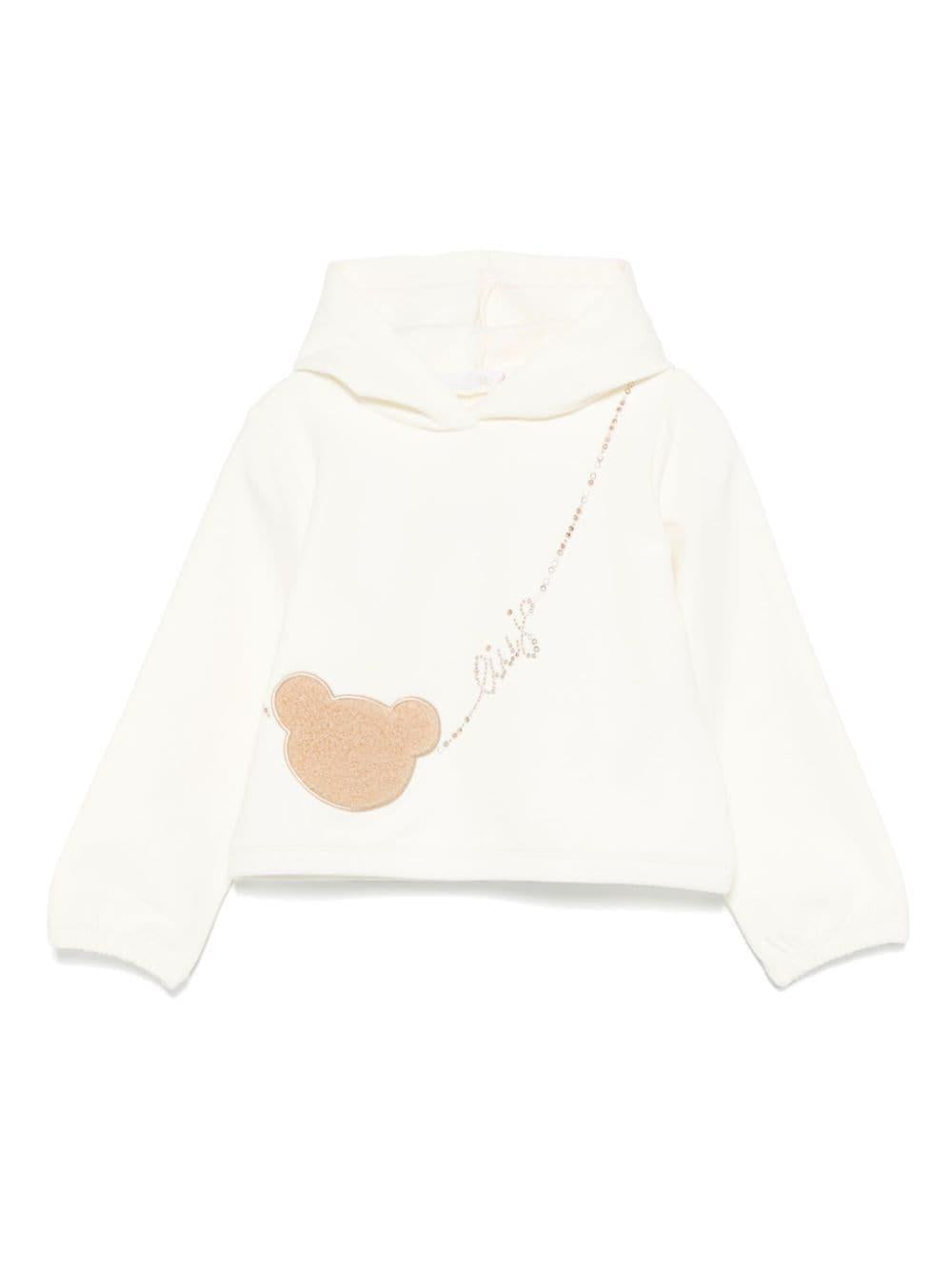 White sweatshirt for girls