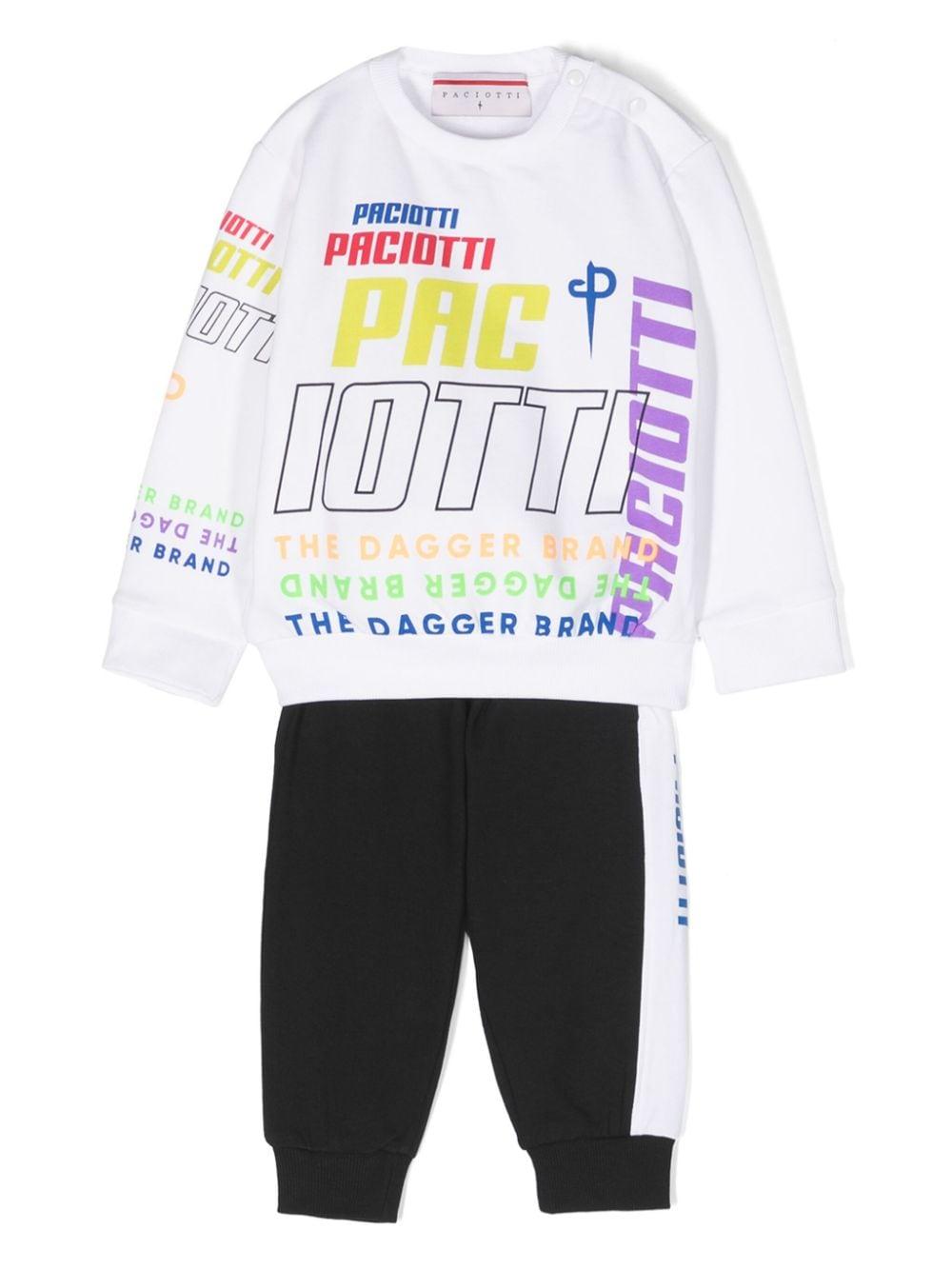 Black and white sports outfit for newborns
