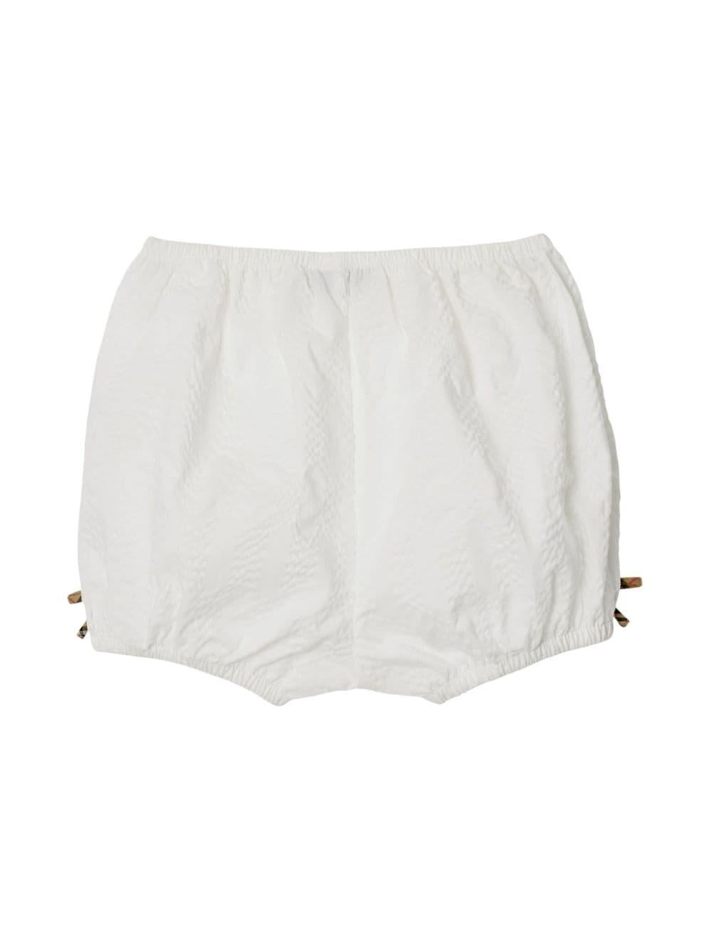 Pagliaccetto bianco per neonata 8078862 A1464 Burberry Kids