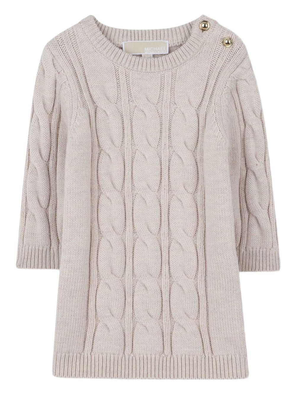 Abito beige per neonata R30512 C12 Michael Kors Kids