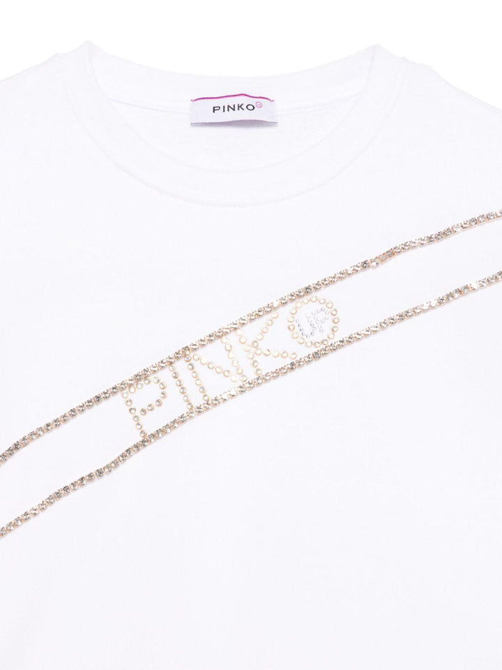 White sweatshirt for girls with logo