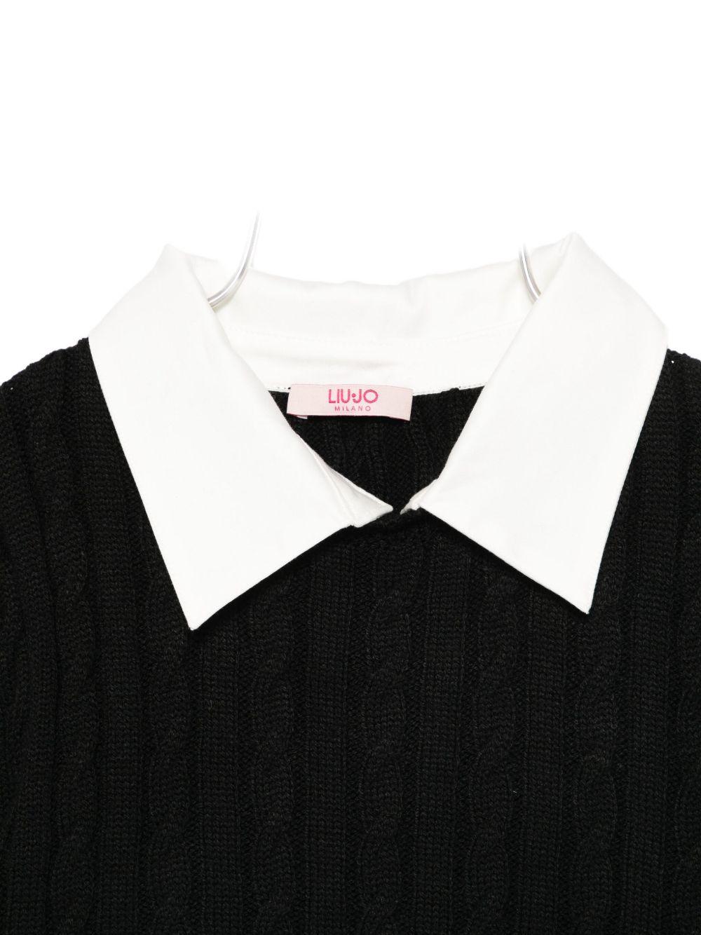 Maglione nero per bambina GF5061MA51I C3421 Liu Jo