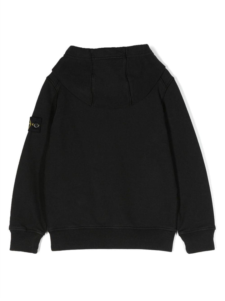 Black sweatshirt for boys with logo