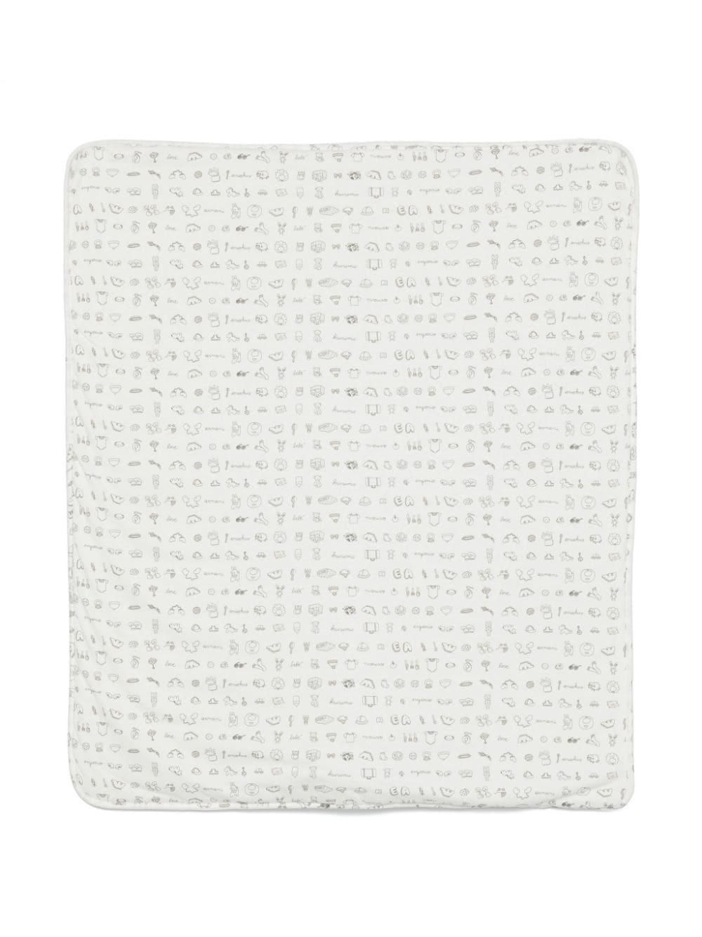 White baby blanket