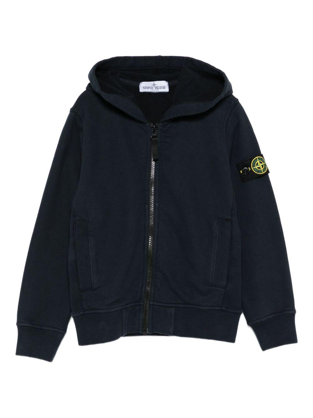 Felpa blu navy per bambino 66100003S0A20 V0020 Stone Island Kids