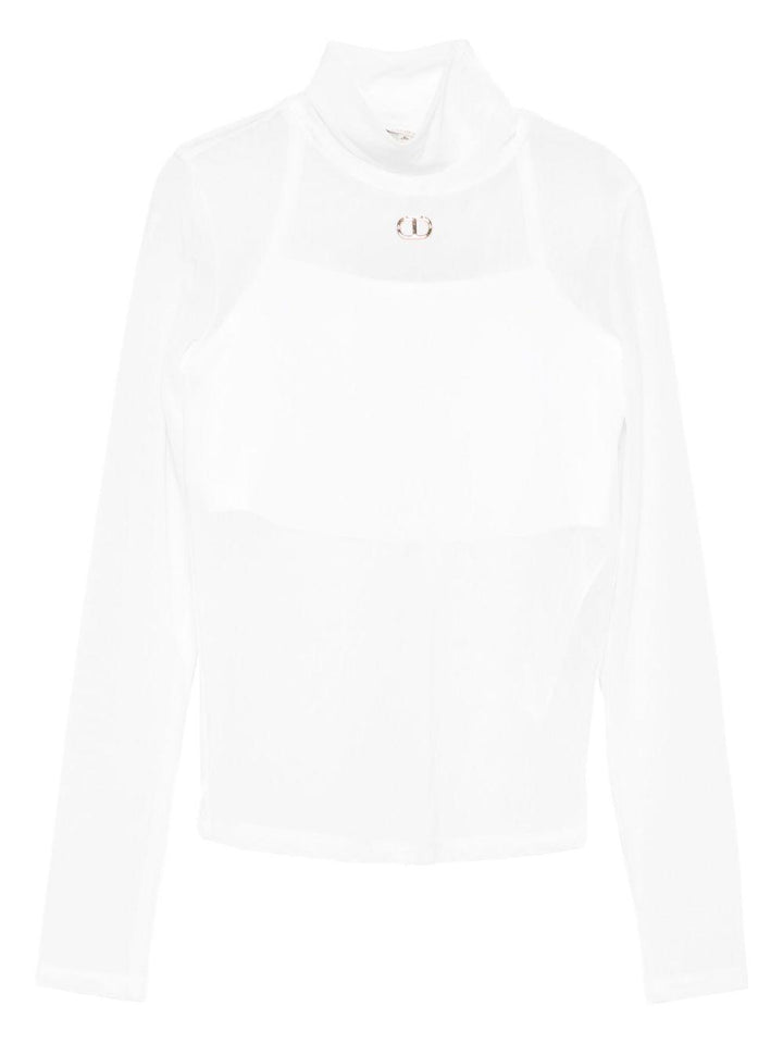 Maglia bianca per bambina 252GJ2310 00526 Twin Set