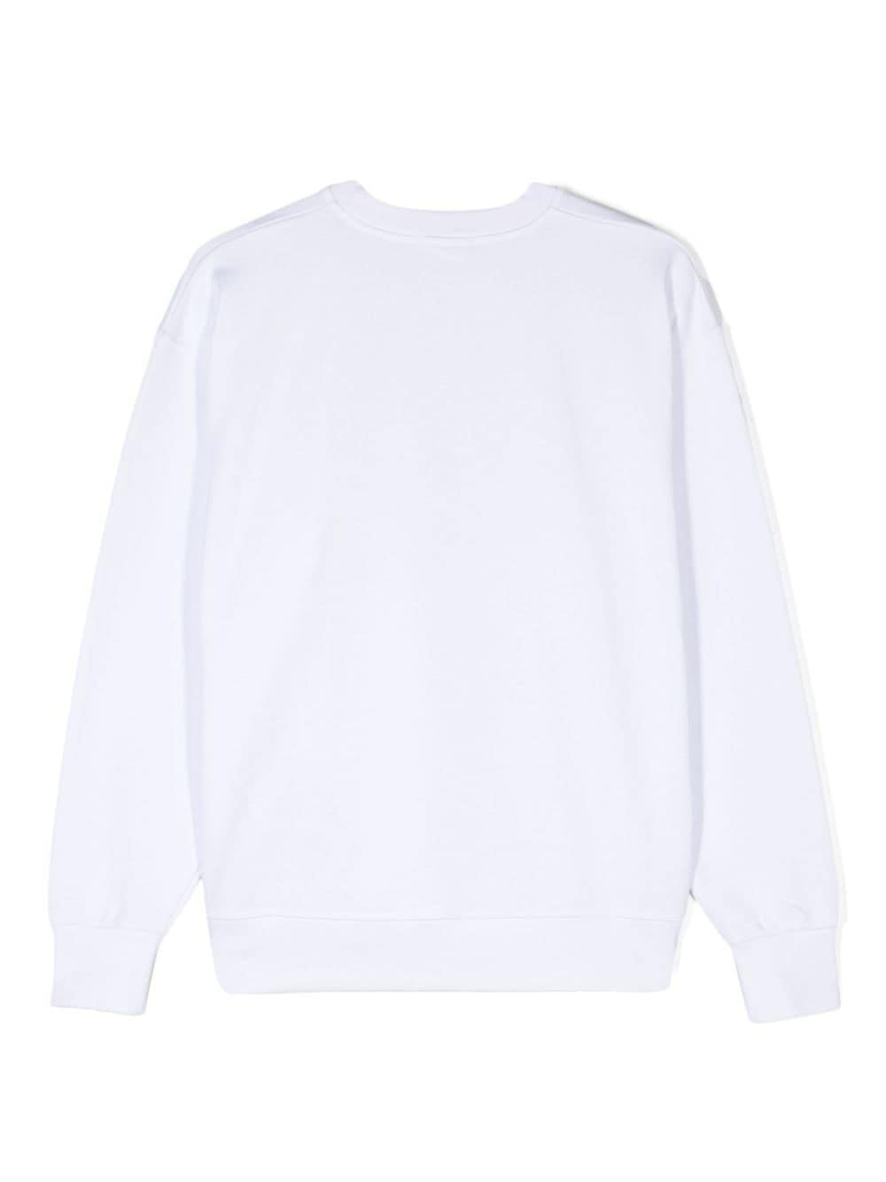 White sweatshirt for children