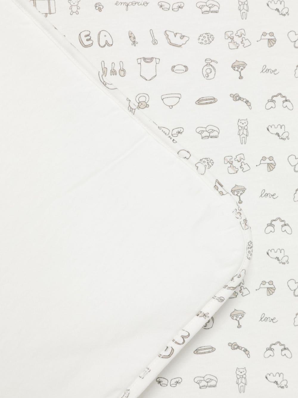 White baby blanket