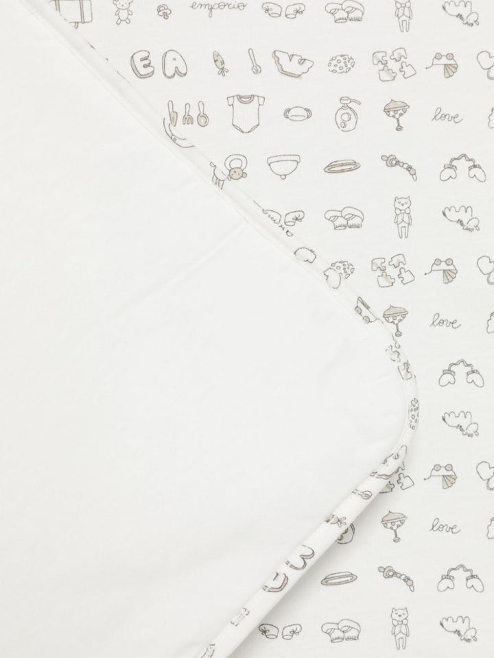 White baby blanket
