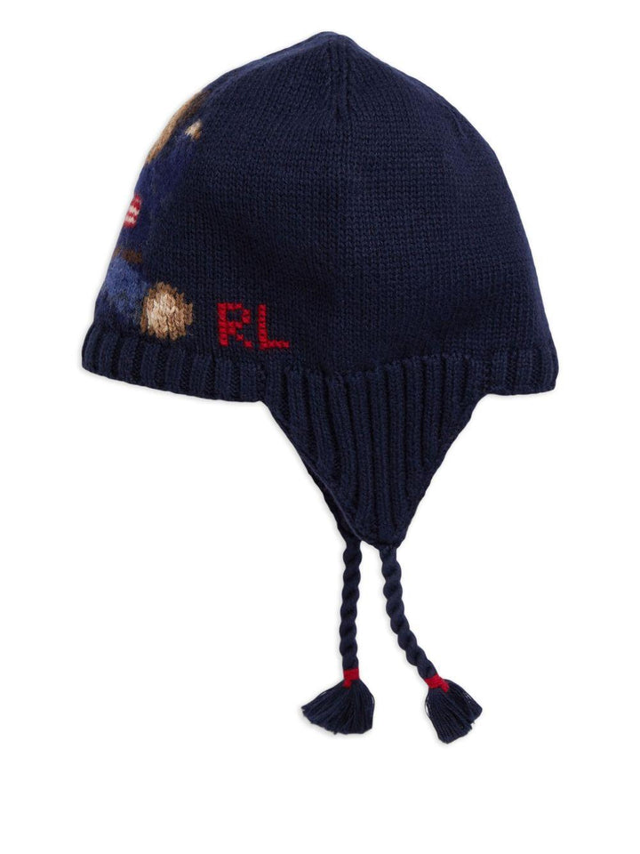 Cappello blu navy per neonato 320980661 001 Ralph Lauren Kids