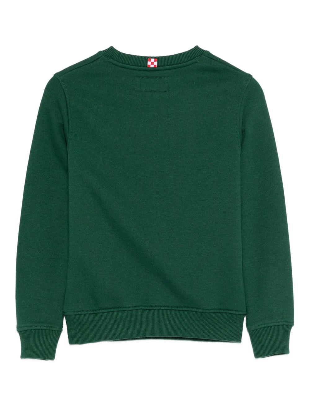 Felpa verde per bambino HUT0004 00400I MC2 Saint Barth Kids