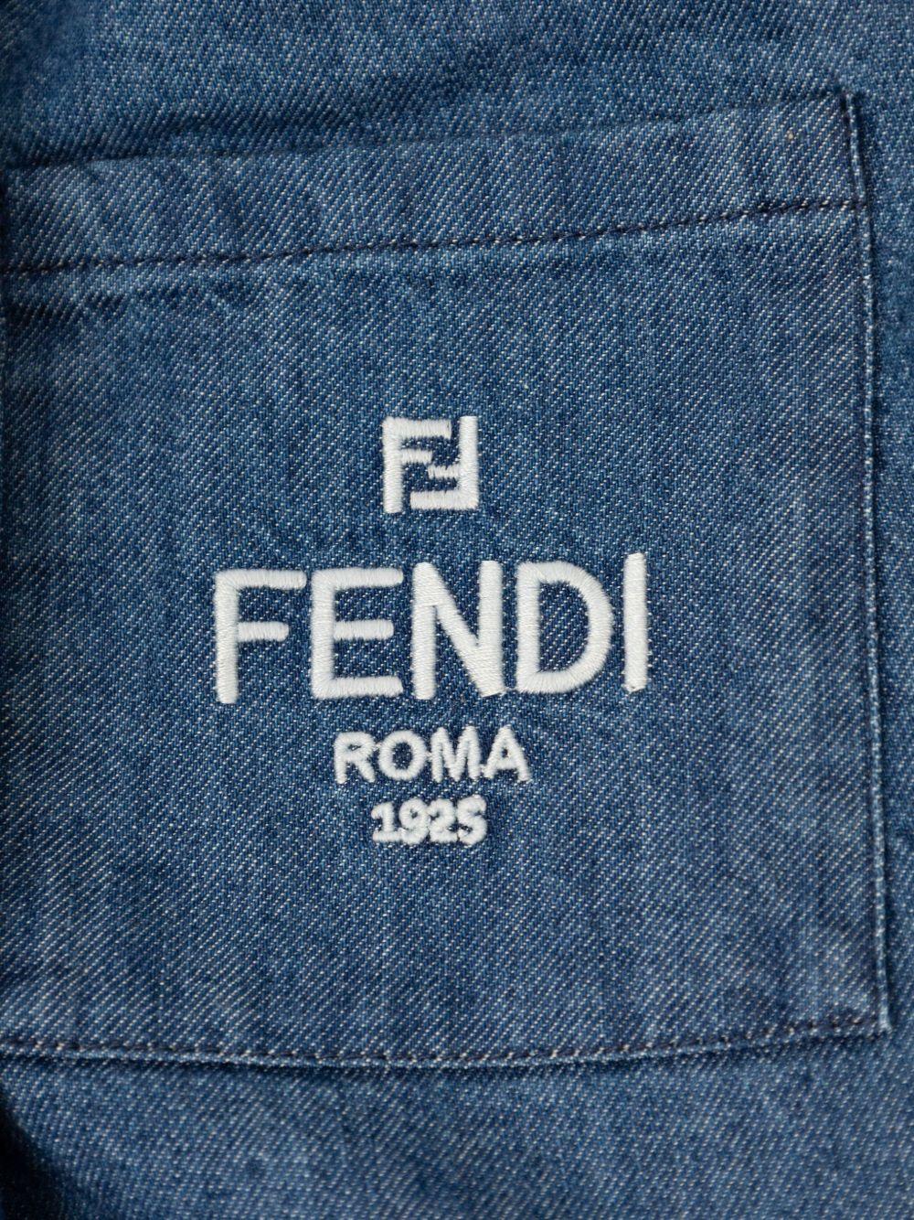 Jeans blu per bambina JUF149ATRF F0QG0 Fendi Kids