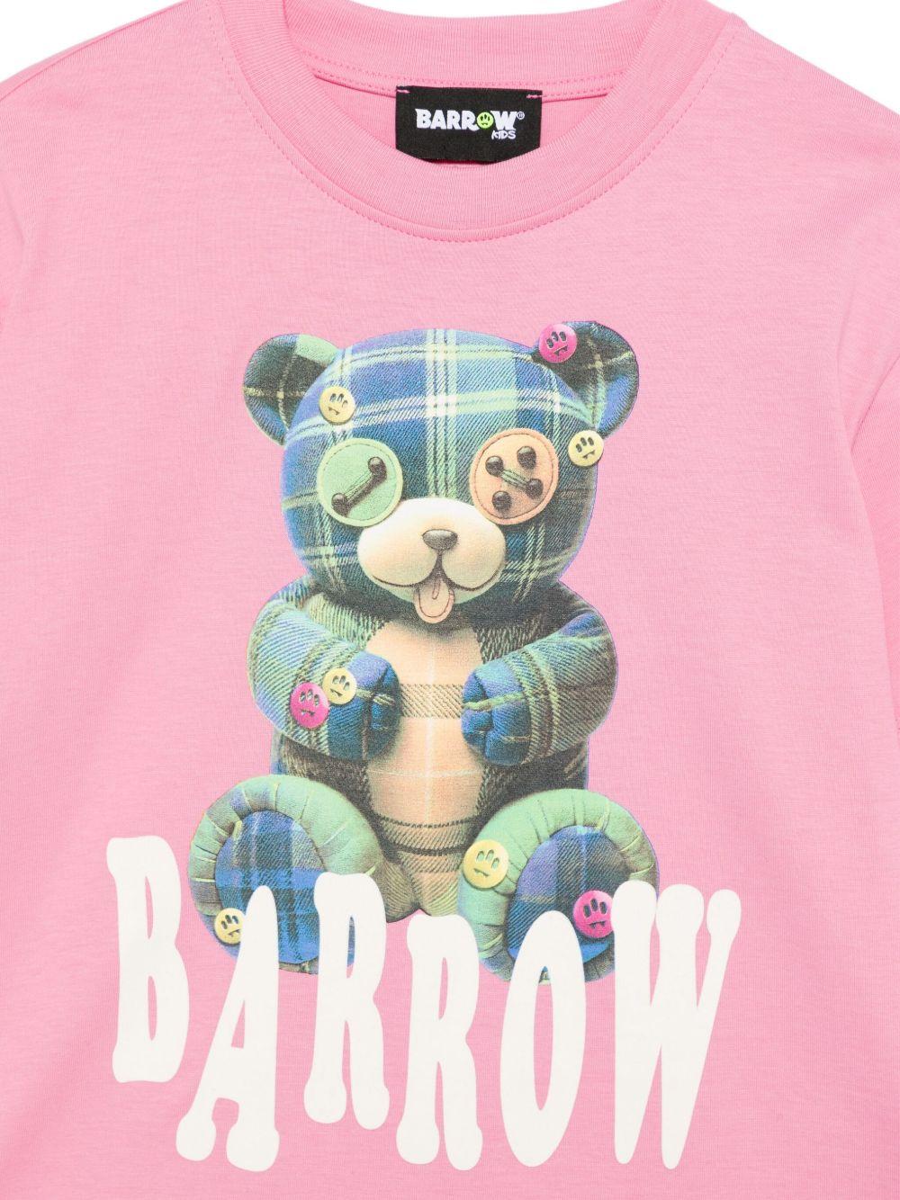 T-shirt rosa per bambino F5BKJUTH244 042 Barrow Kids