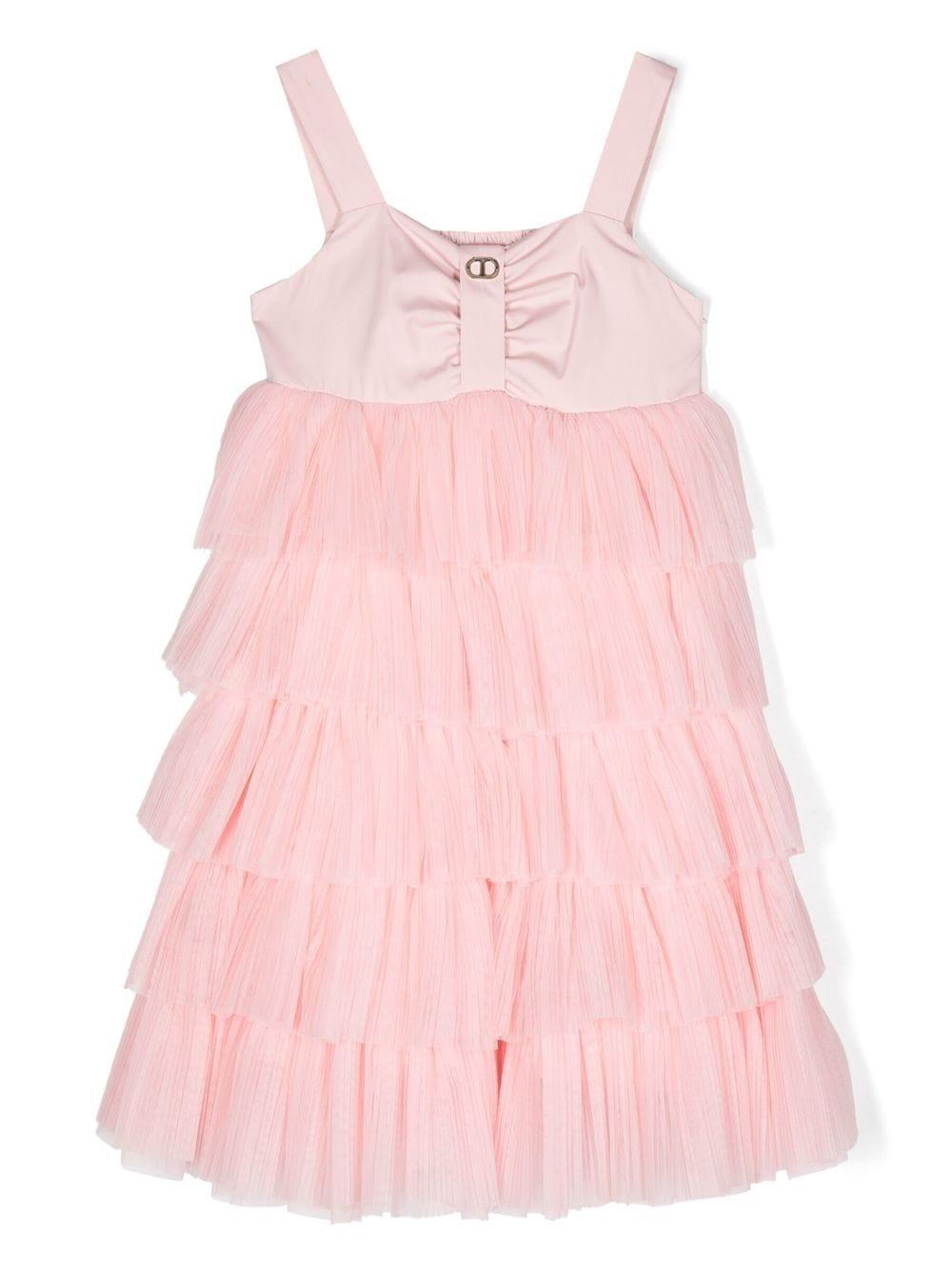 Abito rosa per bambina in tulle