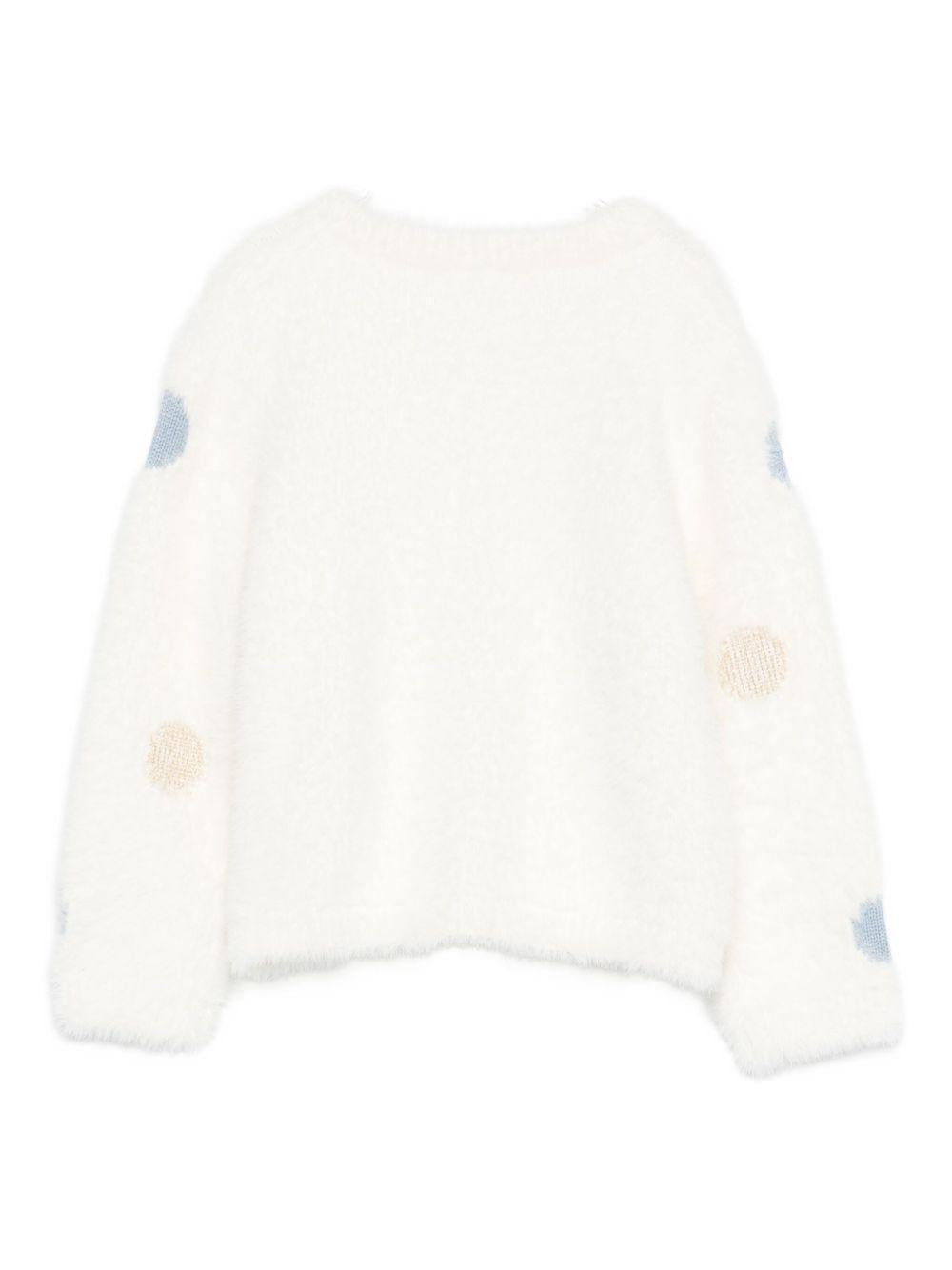 Cardigan bianco per neonata HF5070MA94O M9983 Liu Jo