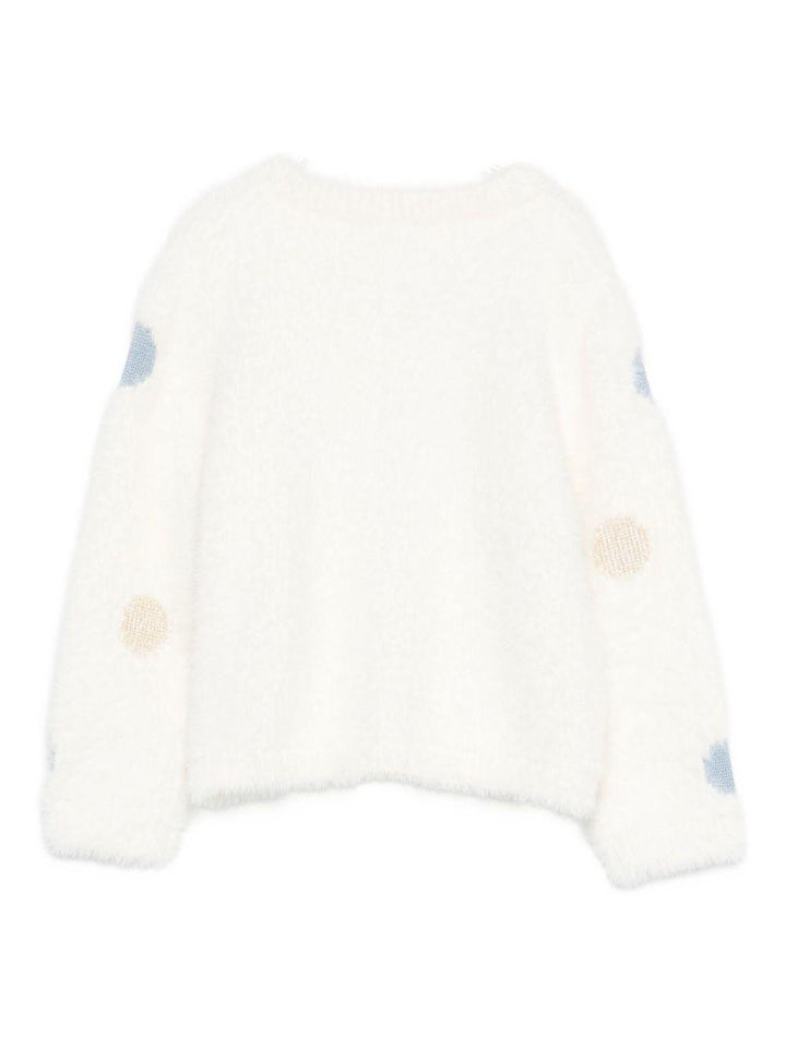 Cardigan bianco per neonata HF5070MA94O M9983 Liu Jo
