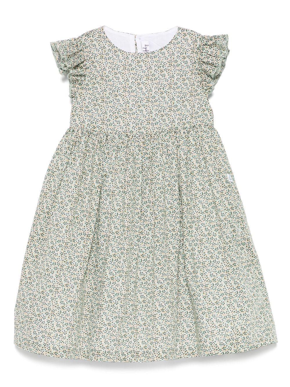 Abito verde foresta per bambina