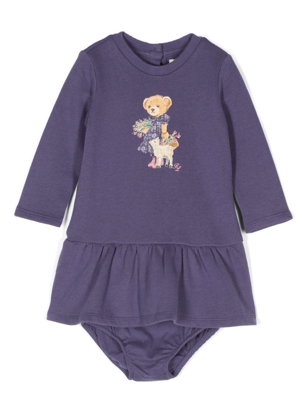 Purple dress for baby girl