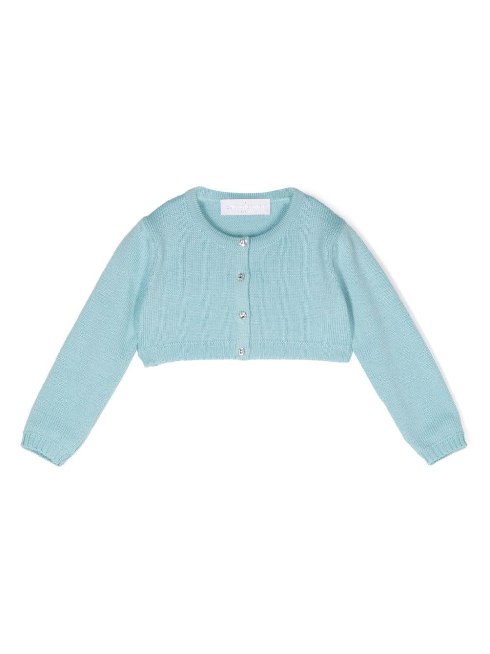 Cyan blue cardigan for girls