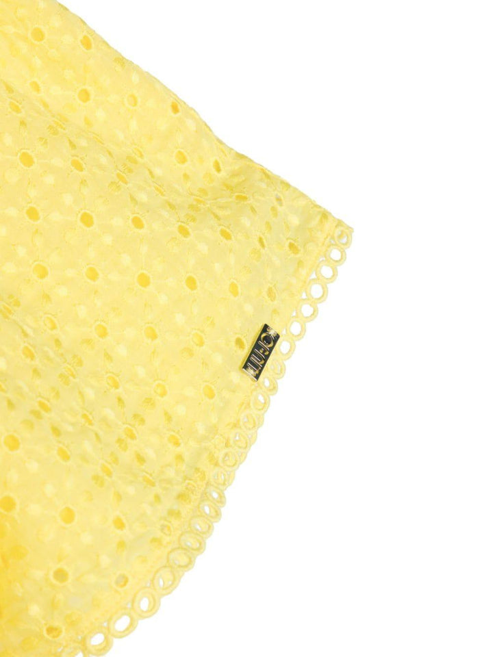 Yellow Bermuda shorts for girls