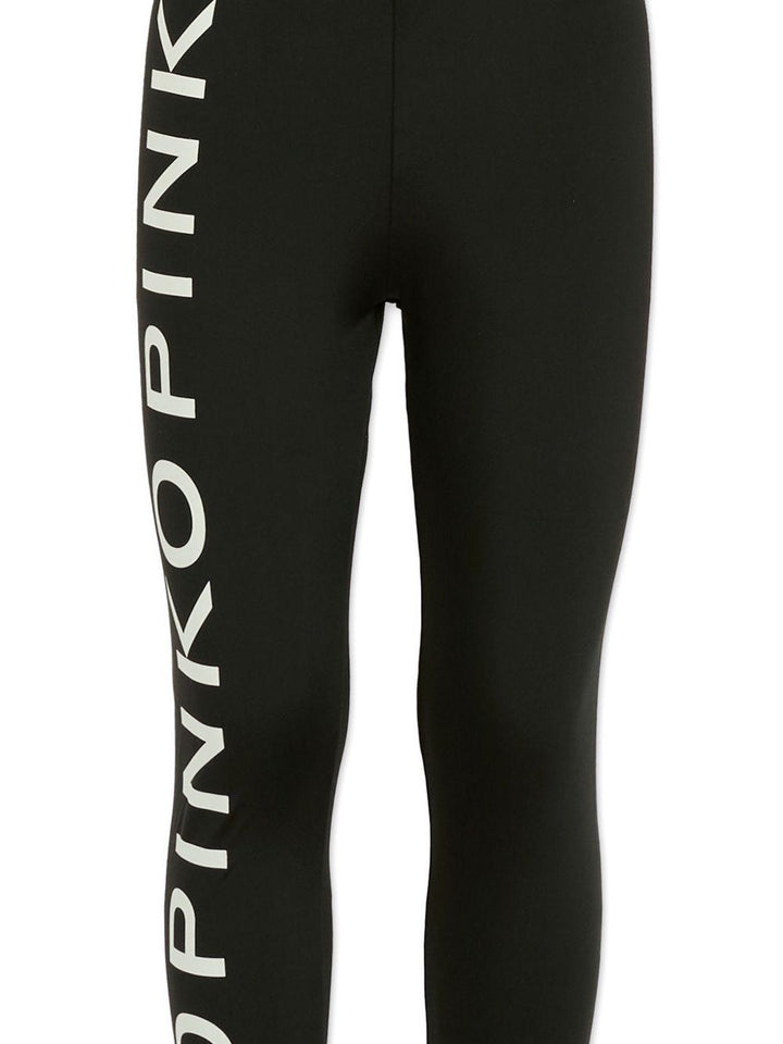 Leggings nere per bambina KFPA019CLY002 N001 Pinko Kids